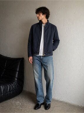 Banana Republic Mens Utility Jacket Minimalist Workwear Normcore Classic Coat L
